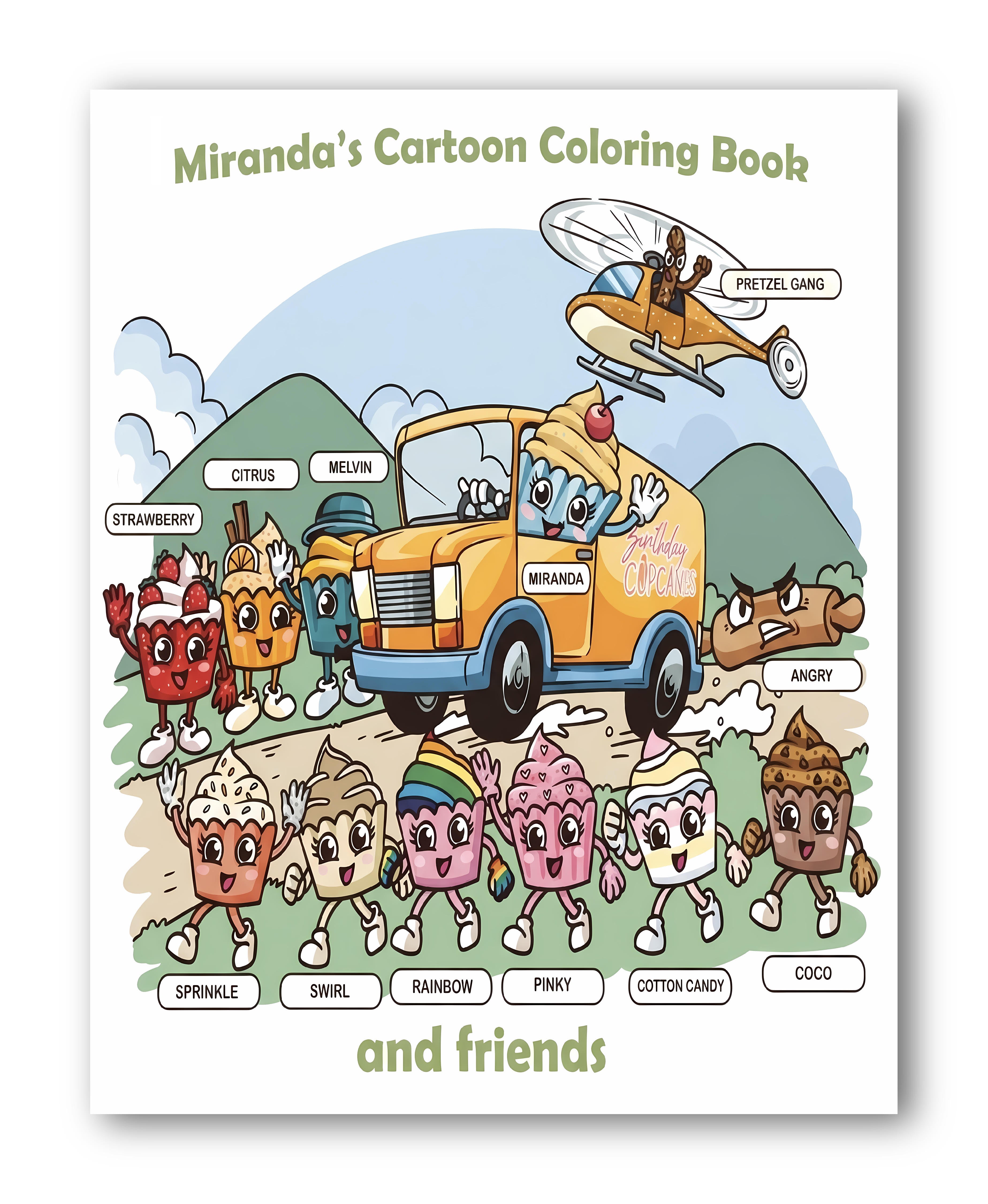 Miranda's Cartoon Coloring Book and Friends